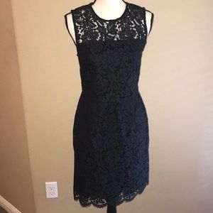NWT: Banana Republic, blue lace dress. Size 6.